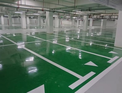 德州德州小区停车场标线